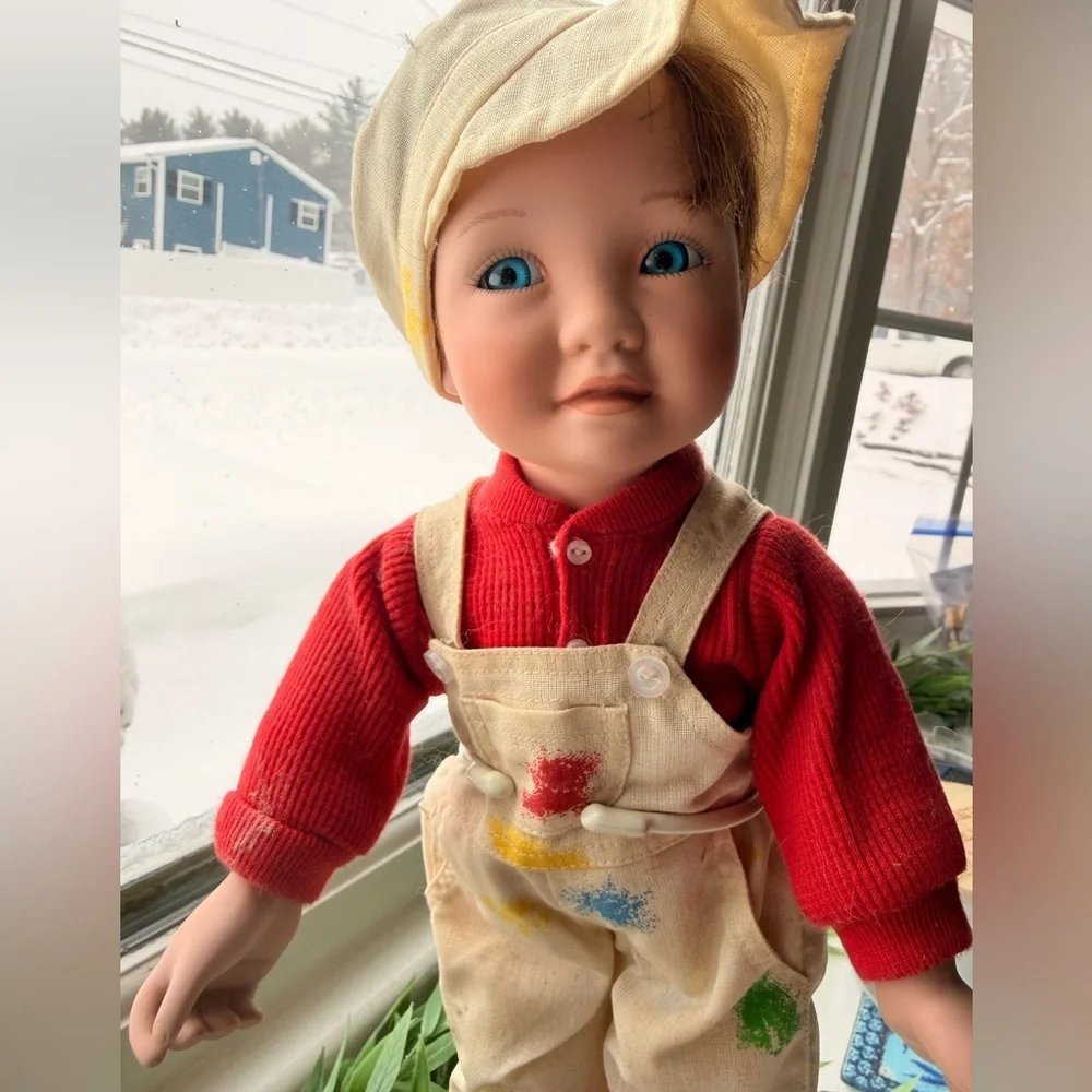 Painter Porcelain Doll